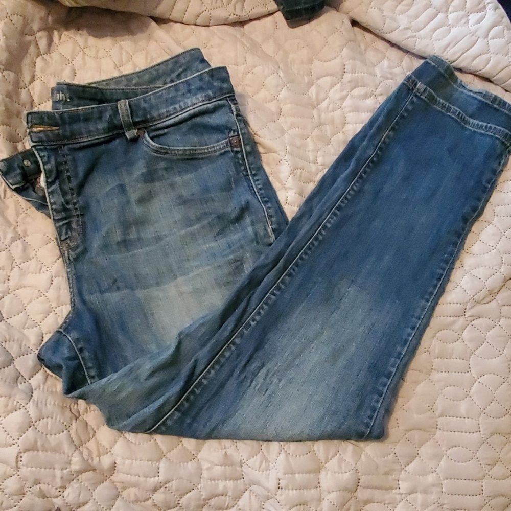 Slim straight jeans
